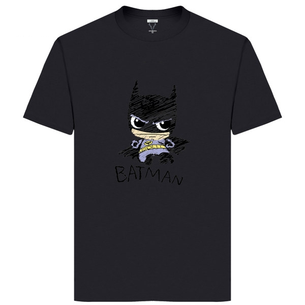 Къс ръкав много модели с различни изображения в бяло и черно