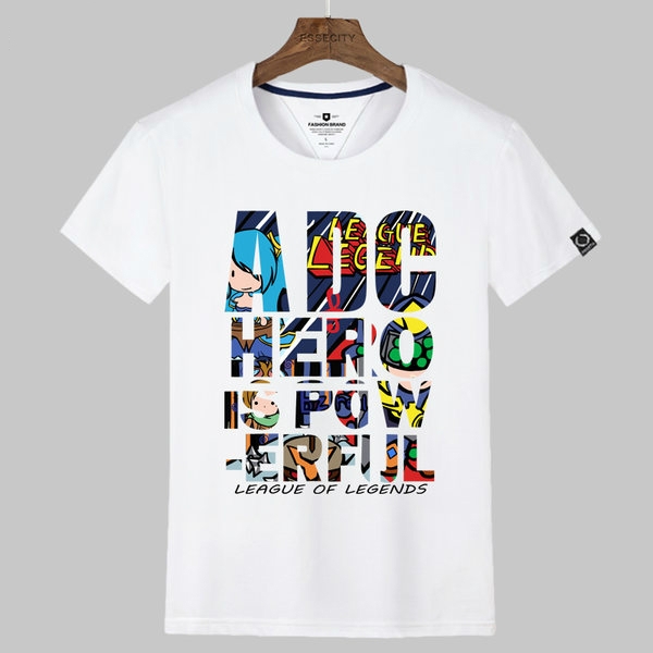 Къс ръкав много модели в различни цветове с разнообразни илюстрации