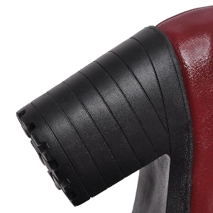 Дамски сандали на палтформа с кръстосани каишки: Червени, Черни, Бели
