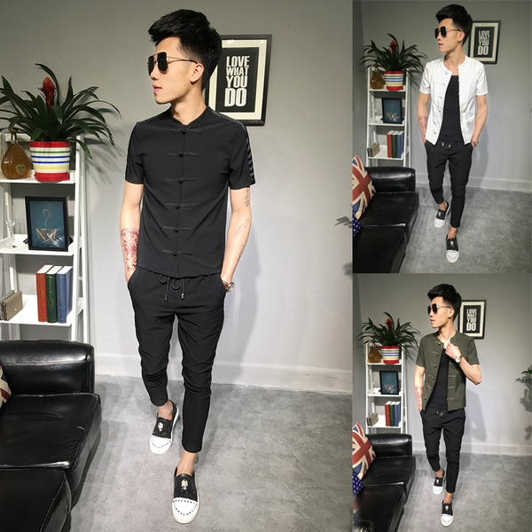 Мъжка вталена тениска нов модел 2017 в различни цветове