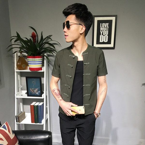 Мъжка вталена тениска нов модел 2017 в различни цветове