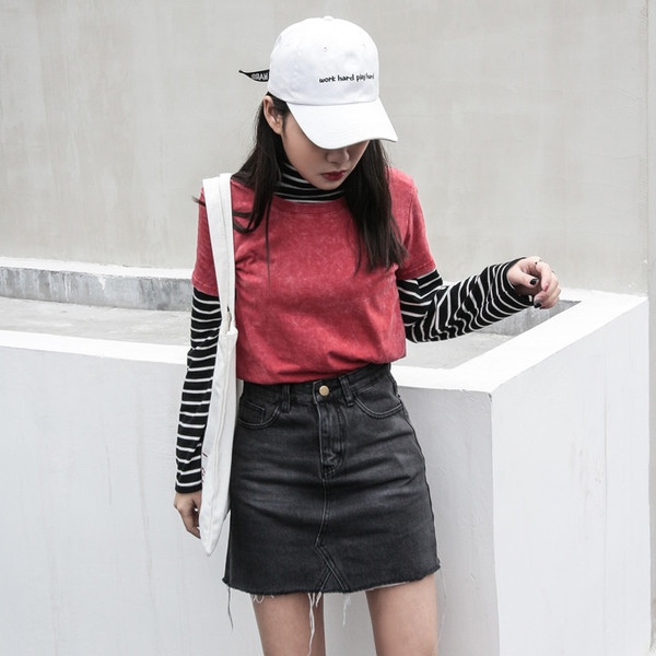 Дамска къса пола от Деним в два цвята