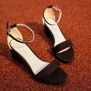 Дамски ежедневни и удобни сандали с ниско токче: Черни Сиви Розови