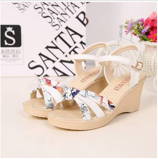 Дамски летни сандали на платформа: Черни Зелени Сиви Розови