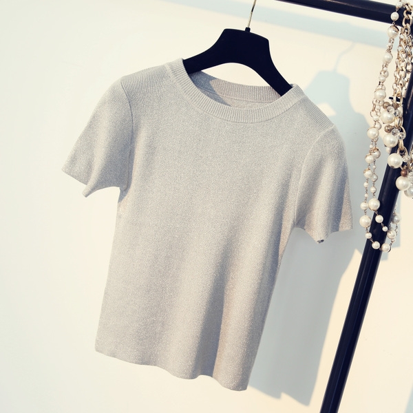 Μοναδικό άθλημα-κομψές κυρίες μπλούζα με μπροκάρ σε έξι διαφορετικά χρώματα