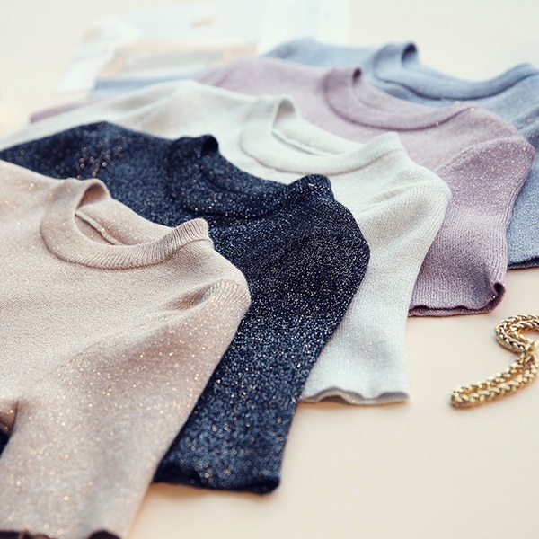 Μοναδικό άθλημα-κομψές κυρίες μπλούζα με μπροκάρ σε έξι διαφορετικά χρώματα