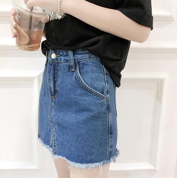 Уникални дамски къси дънкови панталони имитиращи пола