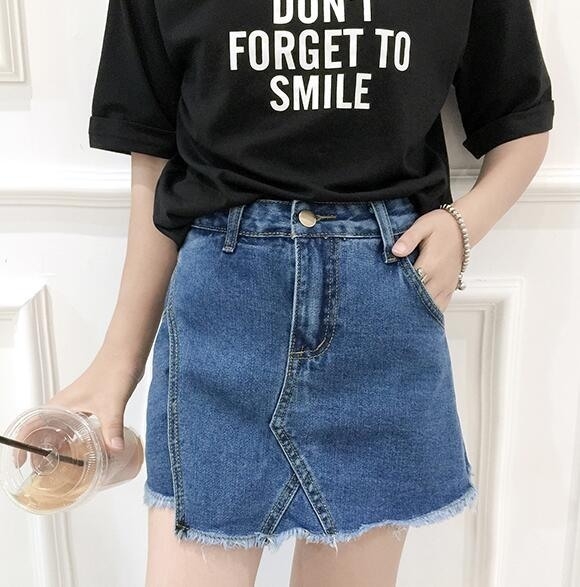 Уникални дамски къси дънкови панталони имитиращи пола