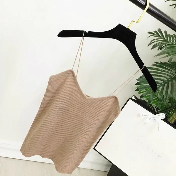 Дамски летен потник с тънки презрамки - различни цветове и модели