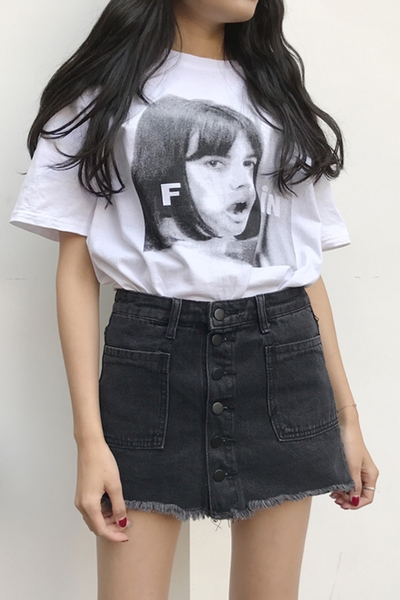 Κυρίες τρύγου φούστα με μια υψηλή μέση