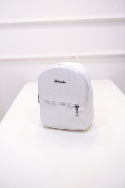 Дамски малки раници от еко кожа в няколко модела: розова, черна, бяла, зелена, сива 