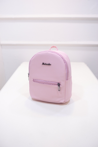 Дамски малки раници от еко кожа в няколко модела: розова, черна, бяла, зелена, сива 