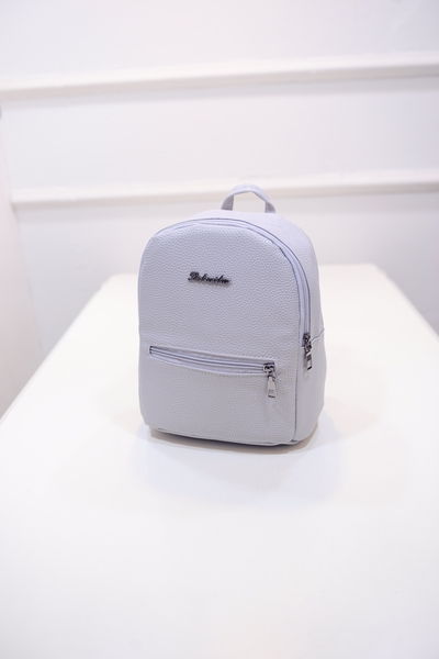 Дамски малки раници от еко кожа в няколко модела: розова, черна, бяла, зелена, сива 