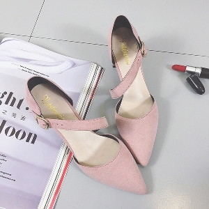 Дамски ежедневни обувки с ток в три цвята
