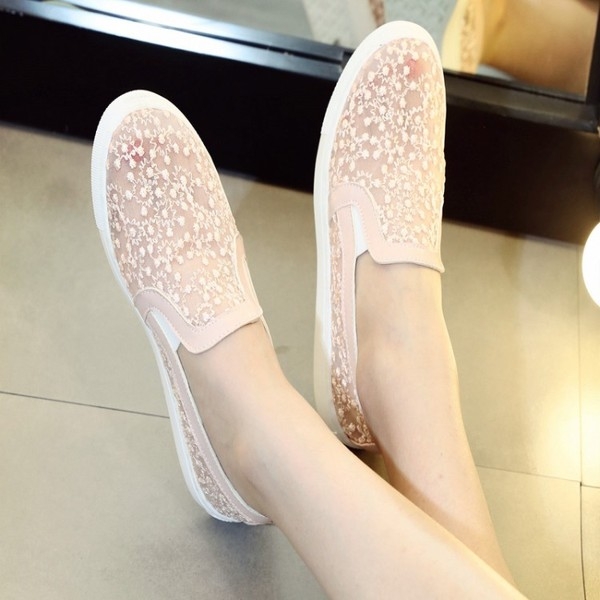 Дамски мокасини в черен розов и черен цвят