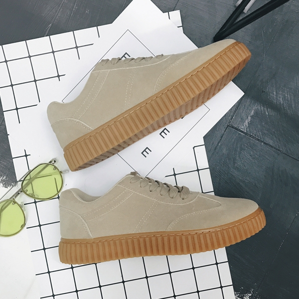 Мъжки пролетни и летни маратонки бежови и кафяви с интересен дизайн 