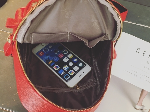 Дамска сладка малка раница кожена на цветя 