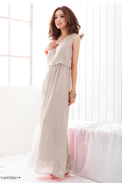 Дамска шифонена лятна дълга рокля: 4 цвята