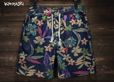 Цветни мъжки плажни шорти - 2 модела 