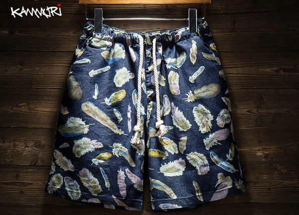 Цветни мъжки плажни шорти - 2 модела 