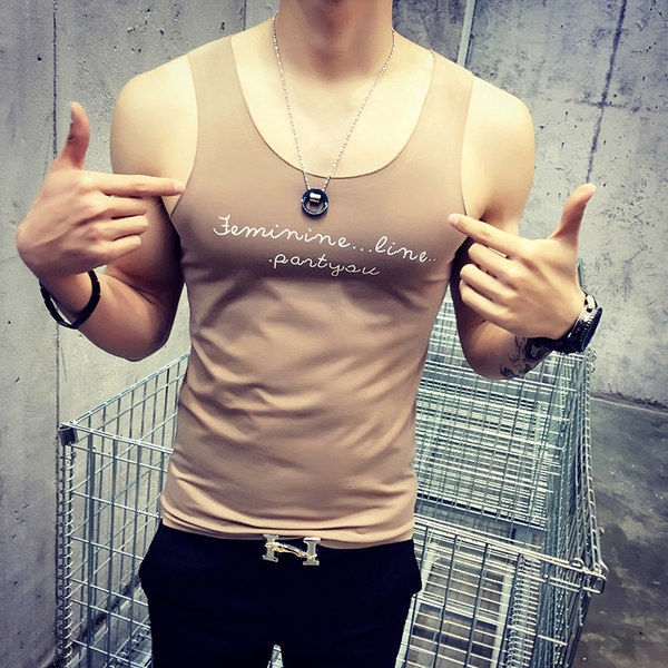 Памучни мъжки потници тип слим  8 модела 