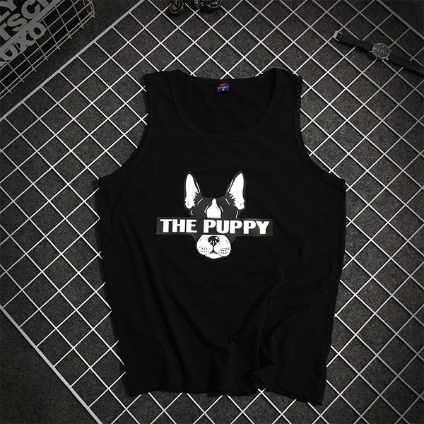 Ежедневни мъжки летни потници в черен и бял цвят 