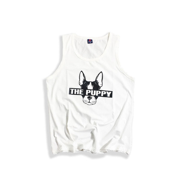 Ежедневни мъжки летни потници в черен и бял цвят 