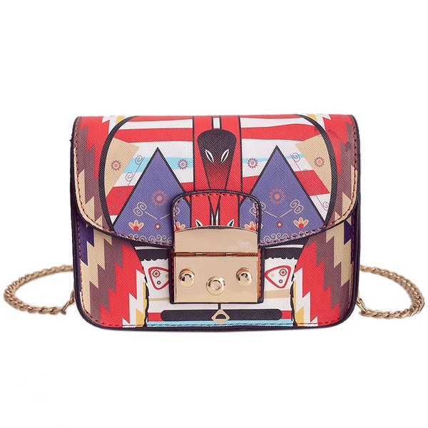 Дамска удобна чанта от еко кожа и полиестър невероятен мини модел