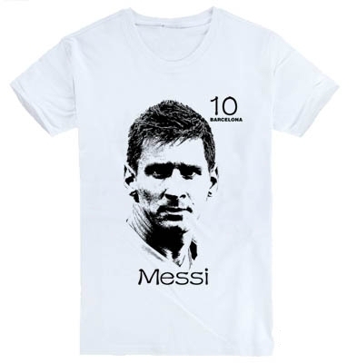 Специални фен футболни тениски за феновете на Барселона и звездите на Каталунците с номер и изображения на Суарес, Меси, Неймар