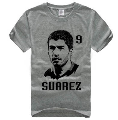Специални фен футболни тениски за феновете на Барселона и звездите на Каталунците с номер и изображения на Суарес, Меси, Неймар