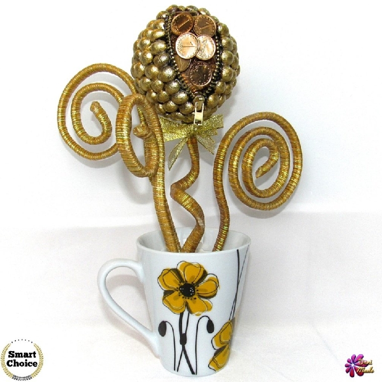 Сувенир - Декоративно цвете на парите и изобилието - 28 см