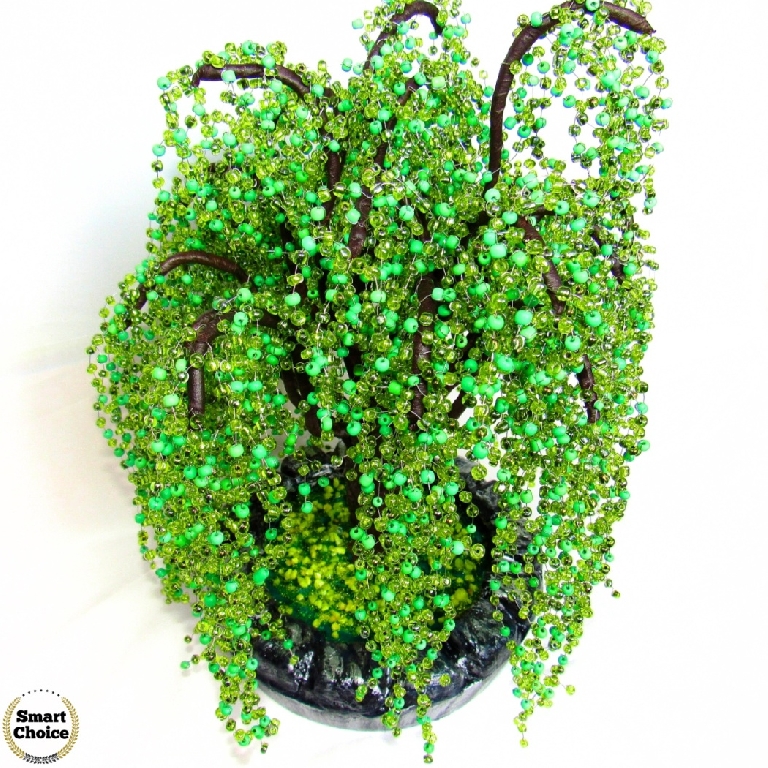 Сувенир - Декоративно дърво Плачеща върба от мъниста - 38 см