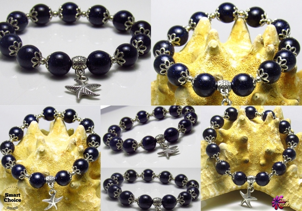 Дамска гривна от естествени камъни Авантюрин - DM-2239