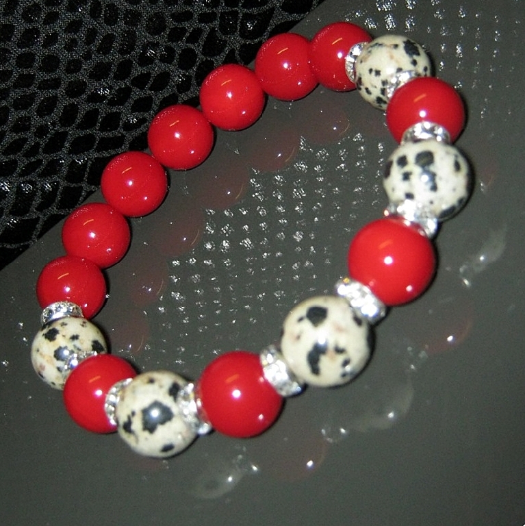 Дамска гривна от естествени камъни Ахат и Яспис - DM-2209