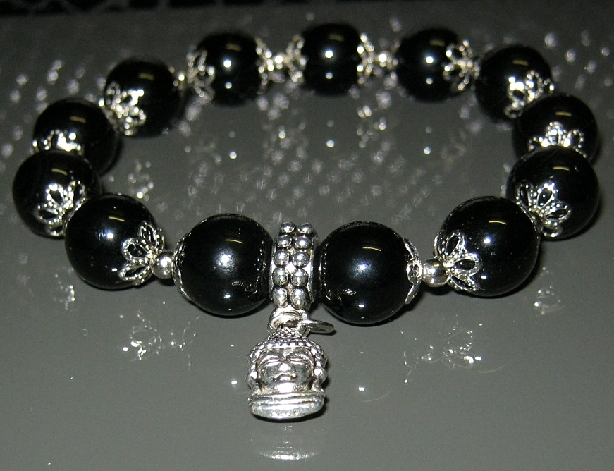 Дамска гривна от естествени камъни Оникс - DM-2213