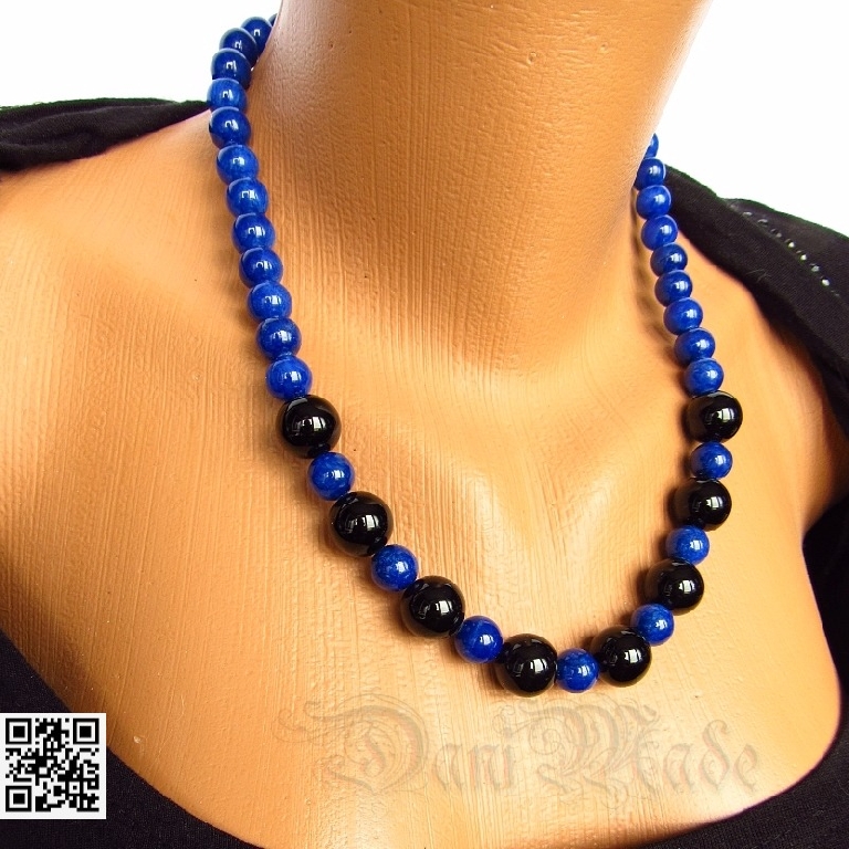 Дамски комплект Вивиан от Жадеит и Оникс - DM-1016