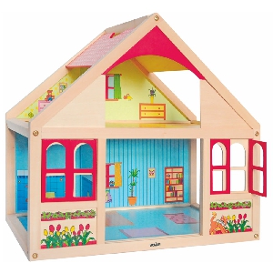 Дървена къща за кукли \