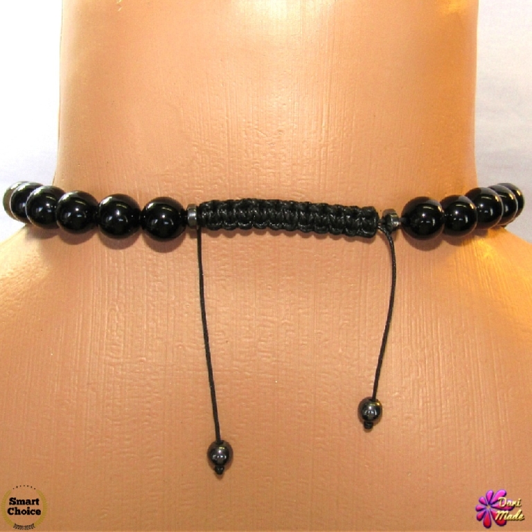 Мъжки гердан от естествени камъни Оникс и Ахат - DM-1046