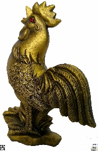 Фън Шуй статуетка. Фигура от полирезин на петел - 11 см. Модел FS-4366