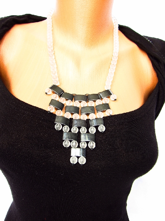 Дамски комплект Клеопатра от Хематит и Планински кристал - DM-1012