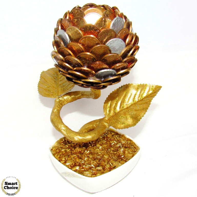 Сувенир - Декоративно цвете на парите и изобилието - 21 см. Модел DM-9015