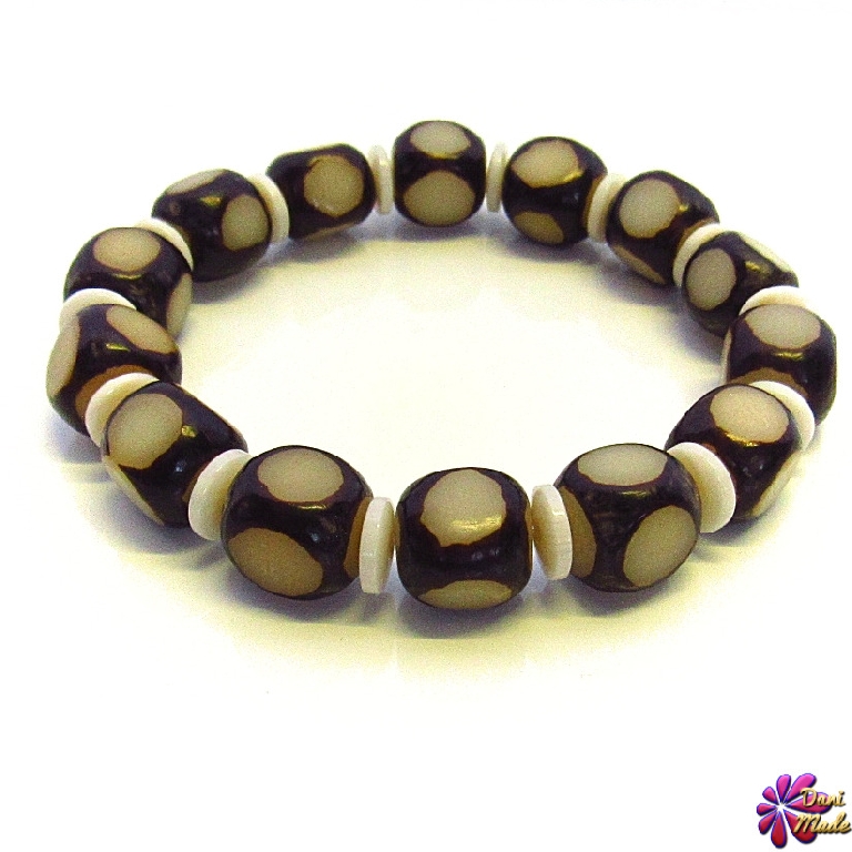 Унисекс гривна от Рудракша и Седеф - DM-2333