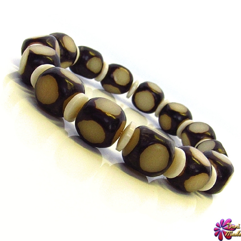 Унисекс гривна от Рудракша и Седеф - DM-2333