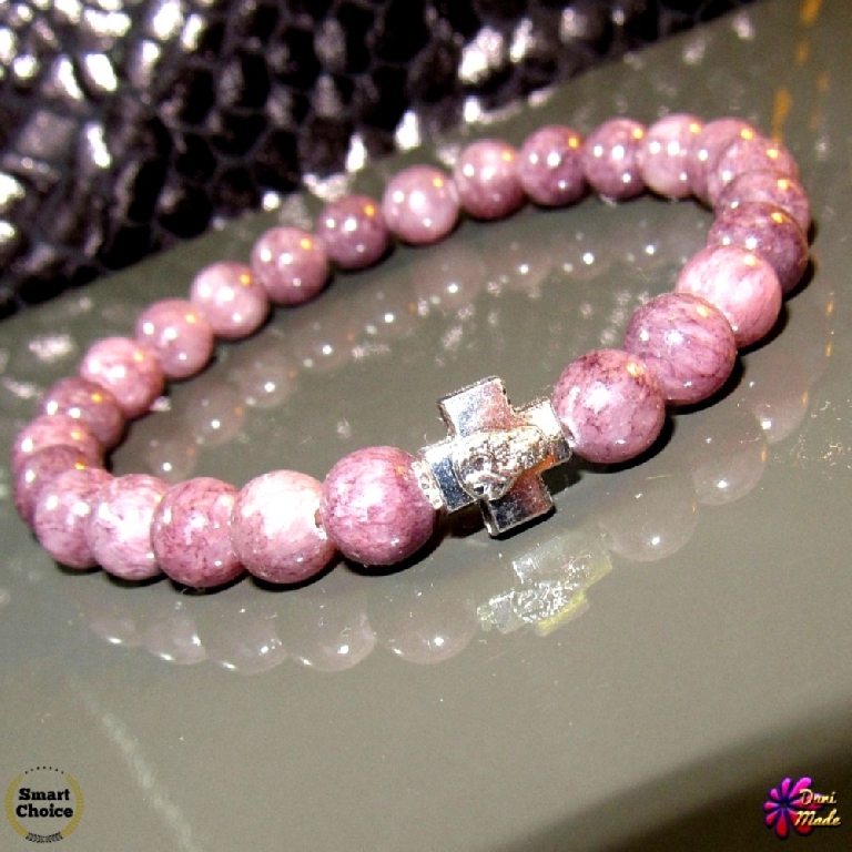 Мъжка гривна от естествени камъни Жадеит - DM-2349