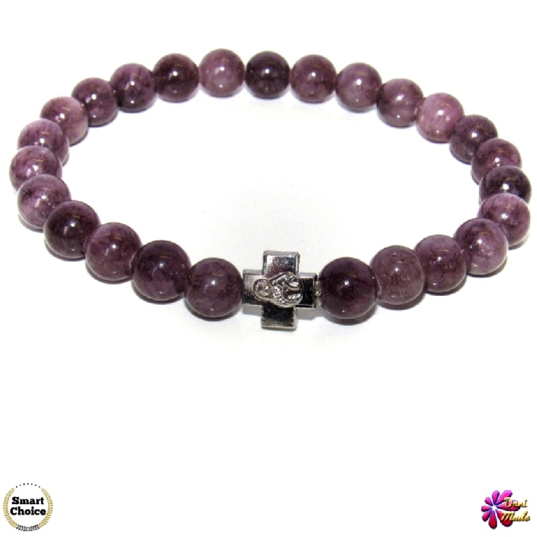 Мъжка гривна от естествени камъни Жадеит - DM-2349