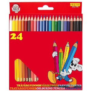 Цветни моливи - 24 броя // Sense