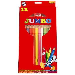 Цветни моливи Джъмбо - 12 броя