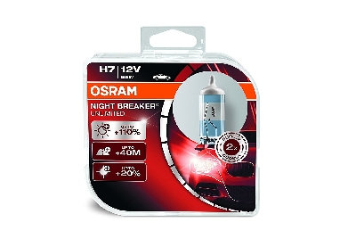 Комплект халогенни крушки OSRAM NIGHT BREAKER UNLIMITED H7 12V
