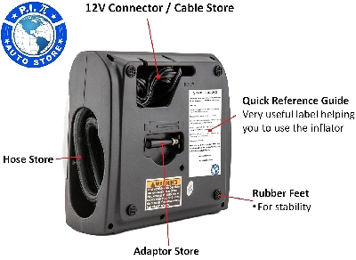 Auto Store - Premium 12V дигитален въздушен компресор + калъф за носене