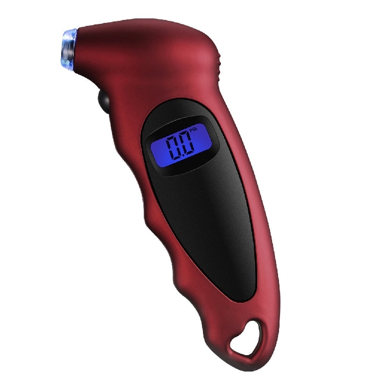 Digitális gumiabroncs nyomásmérő `GLOSSE` LCD kijelzővel 150 PSI